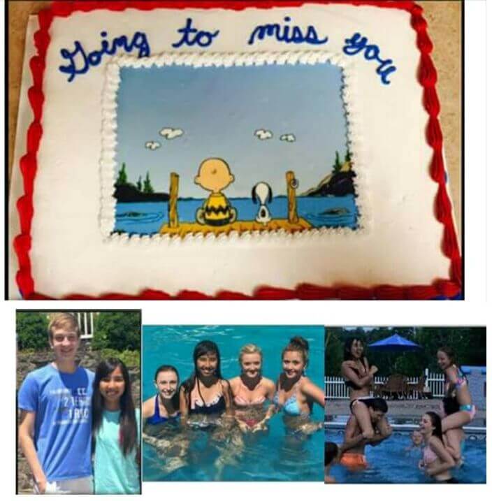 Farewell party! 我的離別派隊,很美的蛋糕